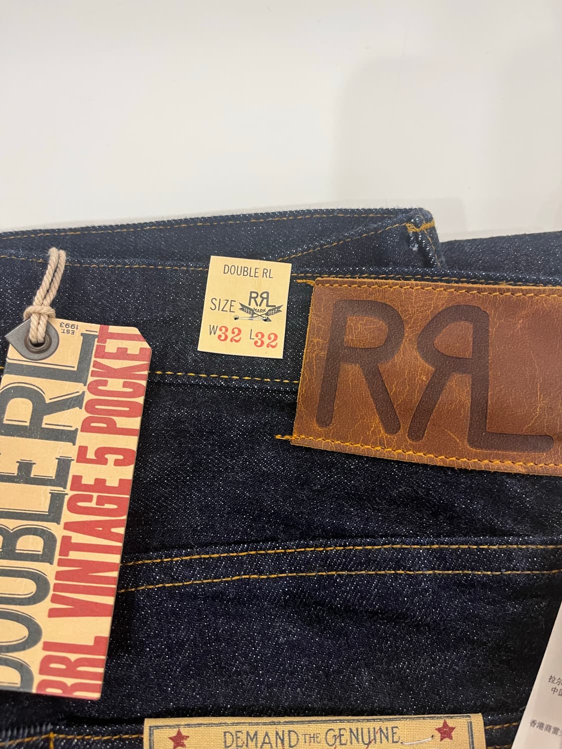 rrl 빈티지 5 포켓 이스트웨스트 셀비지 상품이미지3