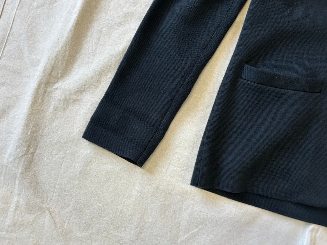 블랙 코튼 싱글 버튼 자켓 상품이미지8