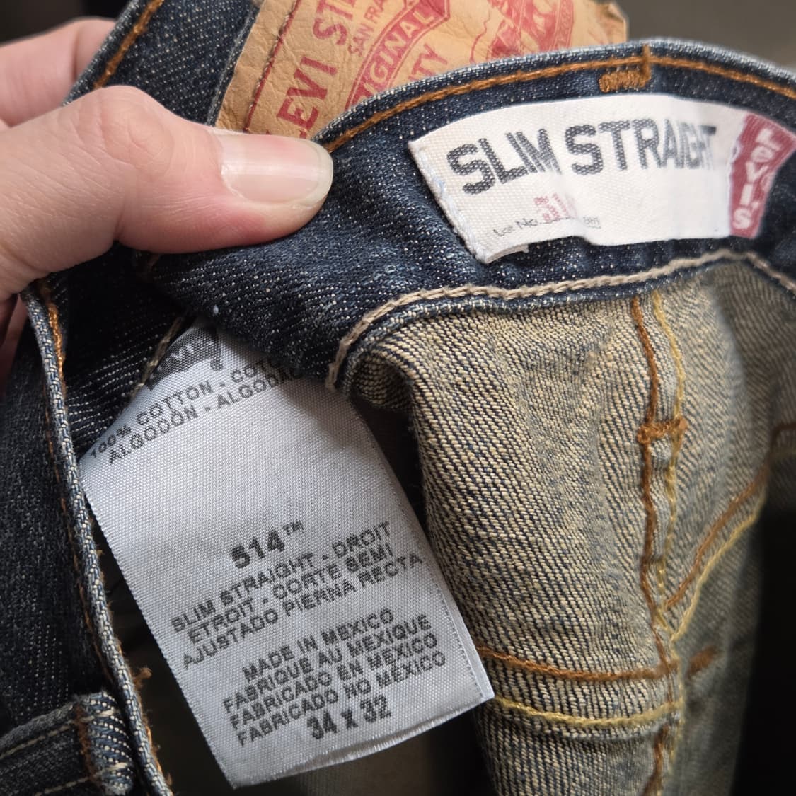 리바이스 514 스트레이트 워싱 데님 팬츠 상품이미지9