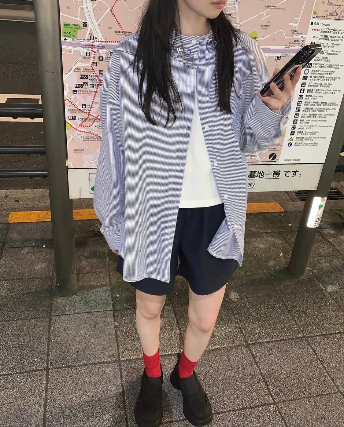 프릴리 린넨 후드 셔츠 아우터 상품이미지2