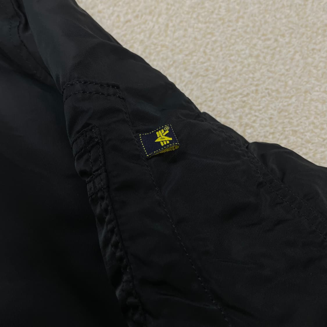 알파인더스트리 ma-1 항공점퍼 자켓 블랙 상품이미지3