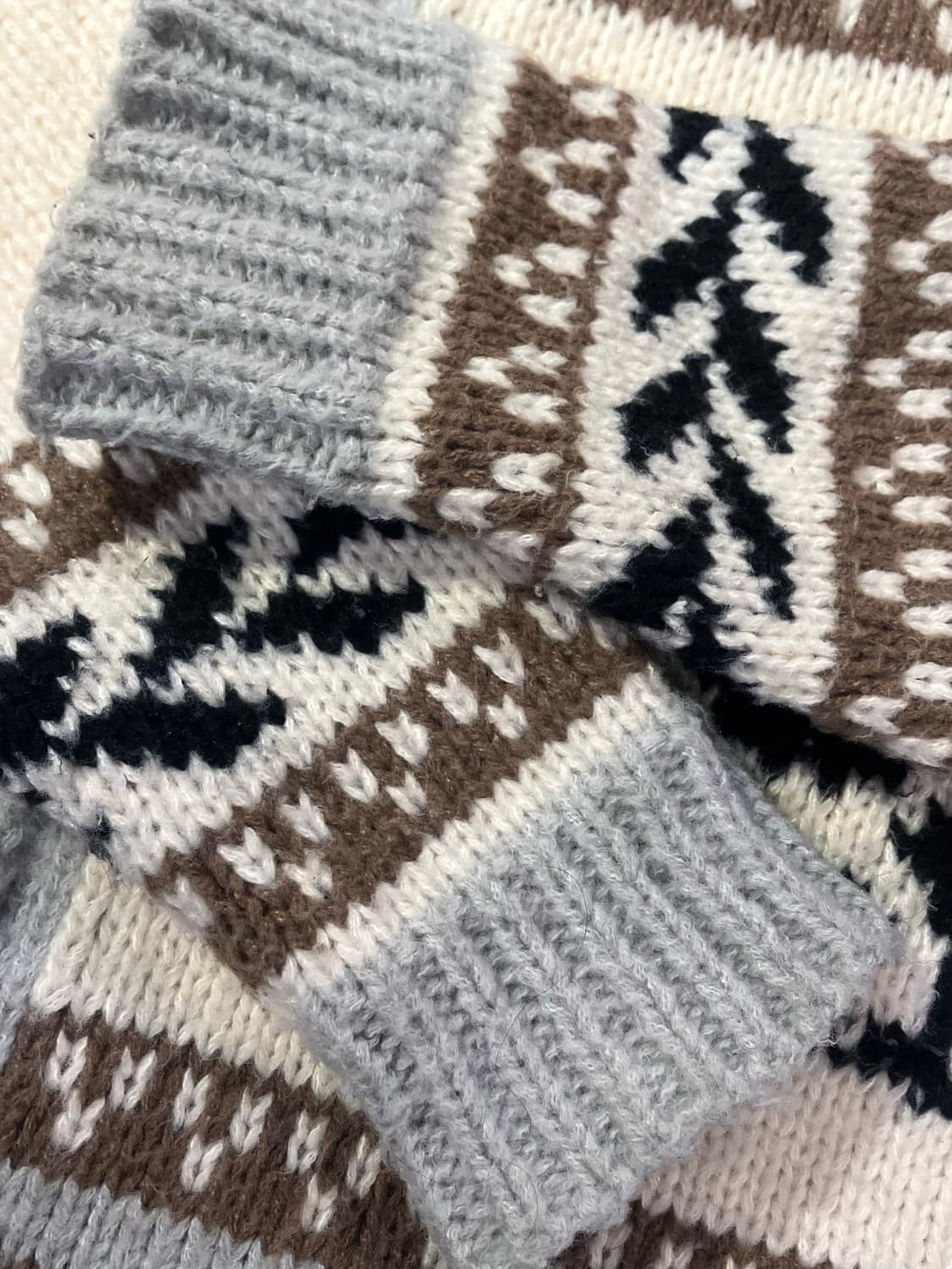 빈티지 무늬 니트 가디건   #csz2323 상품이미지5