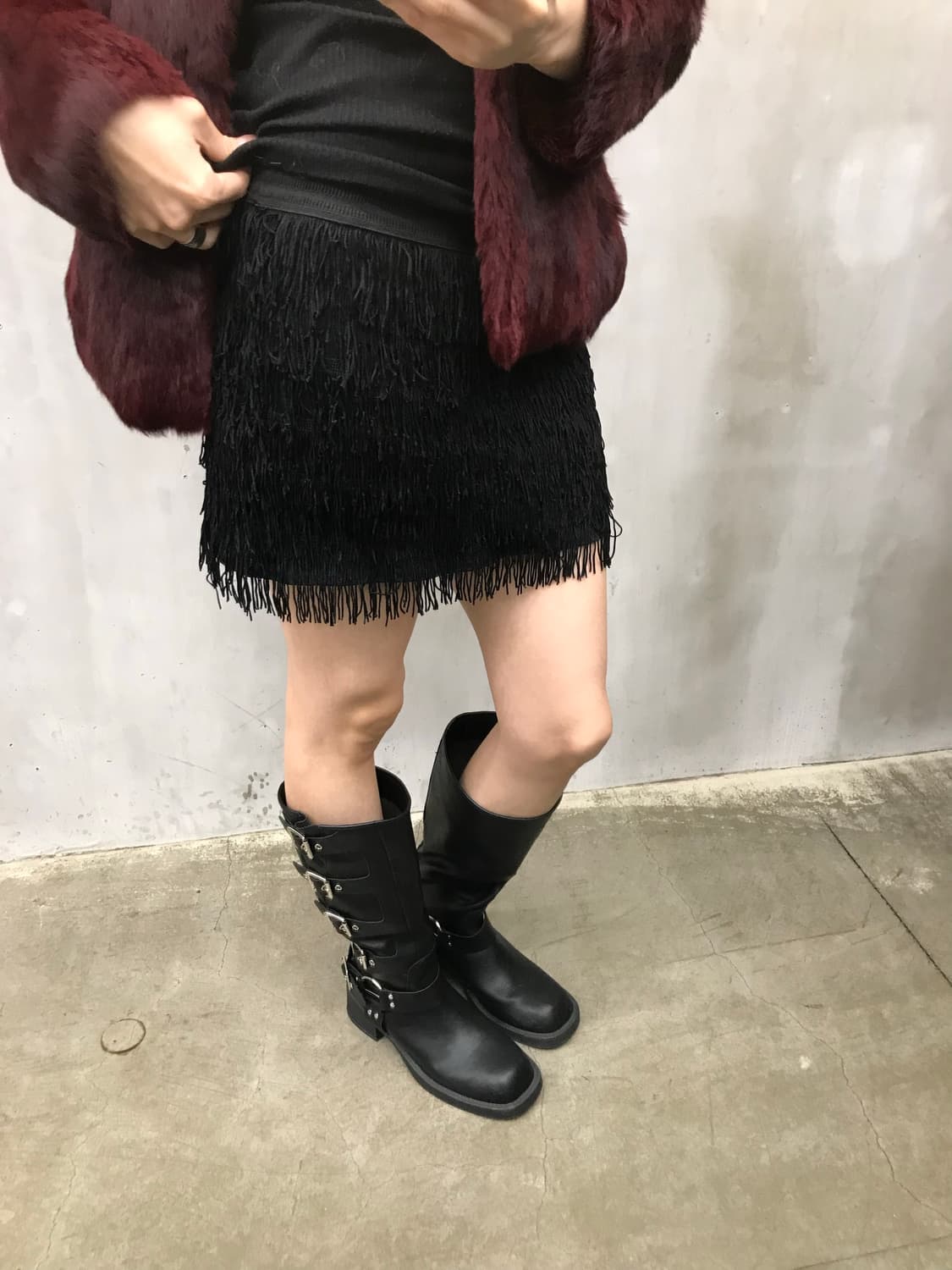 Fringe banding skirt pants 상품이미지2