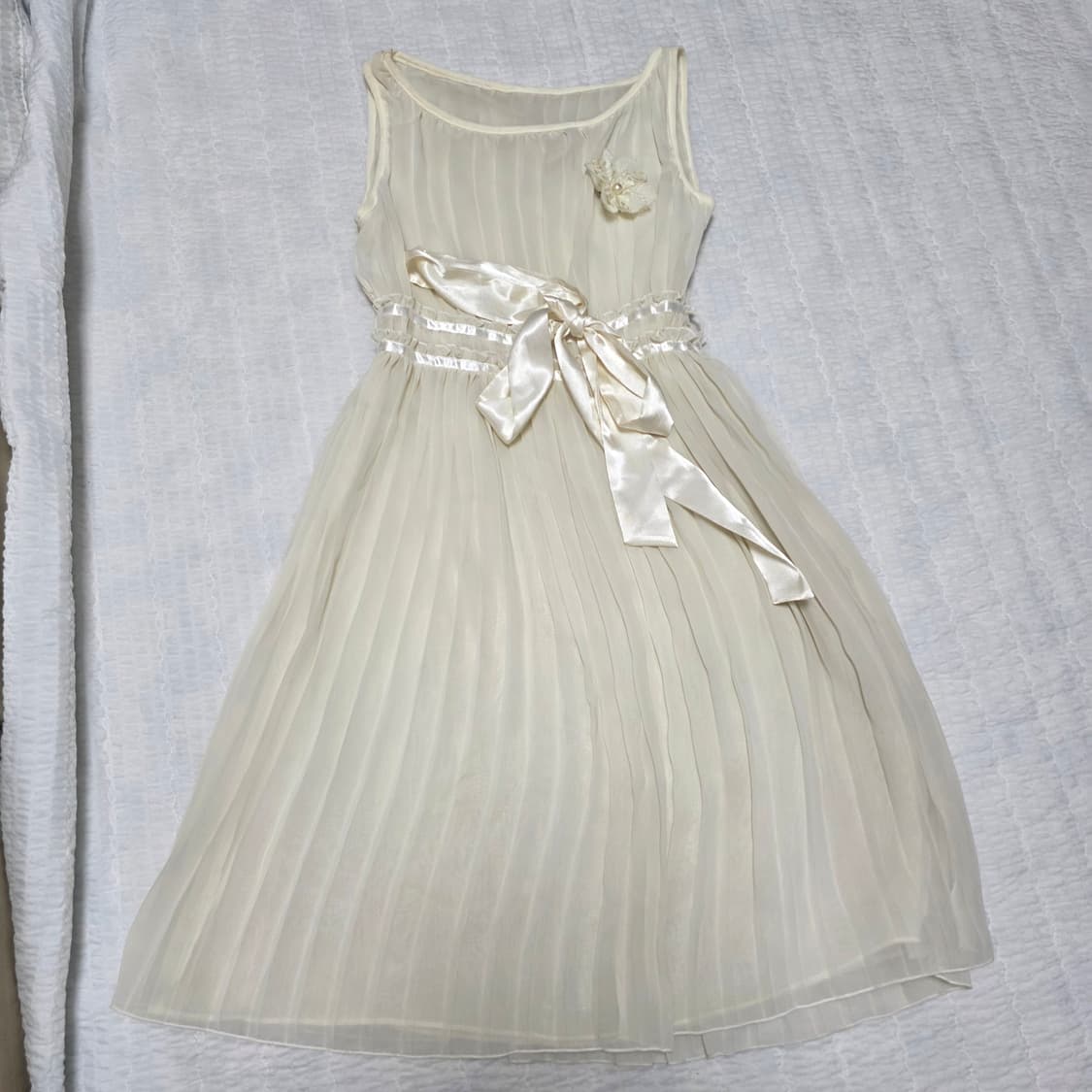 빈티지 히메갸루st 모리걸 플리츠 샤 민소매 원피스 상품이미지3