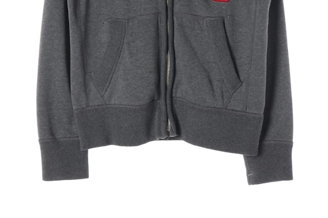 후아유 캘리포니아 아치로고 빈티지 후드집업 차콜 M 상품이미지5