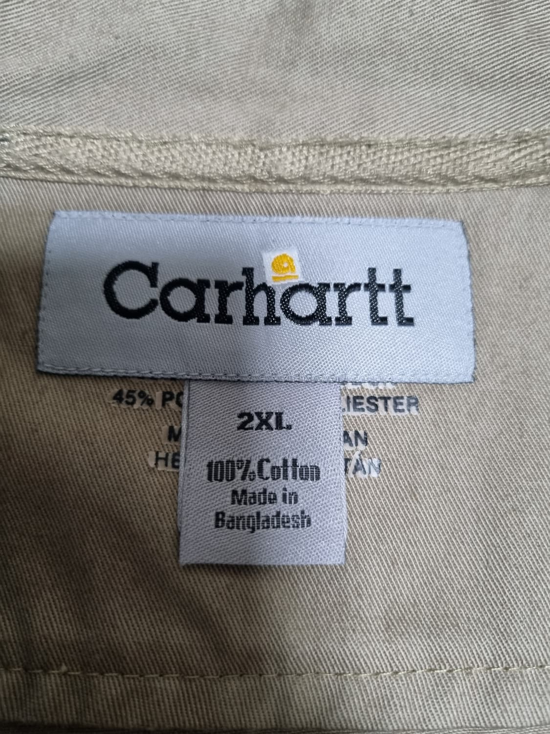 칼하트 투포켓 브라운 워크셔츠 XXL 상품이미지2