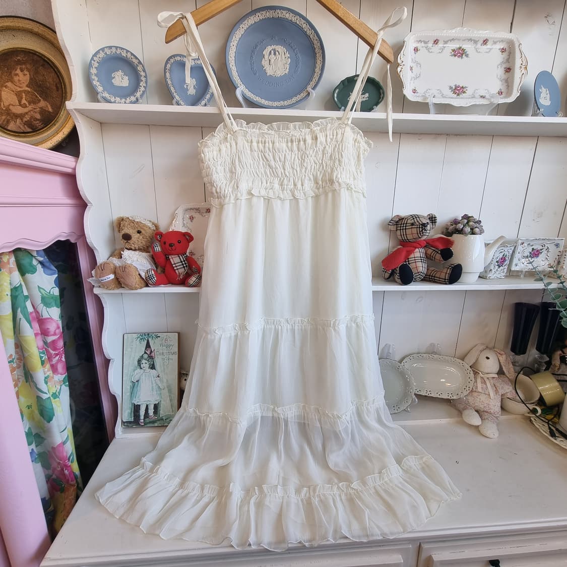 쉬폰 캉캉 끈원피스 상품이미지7