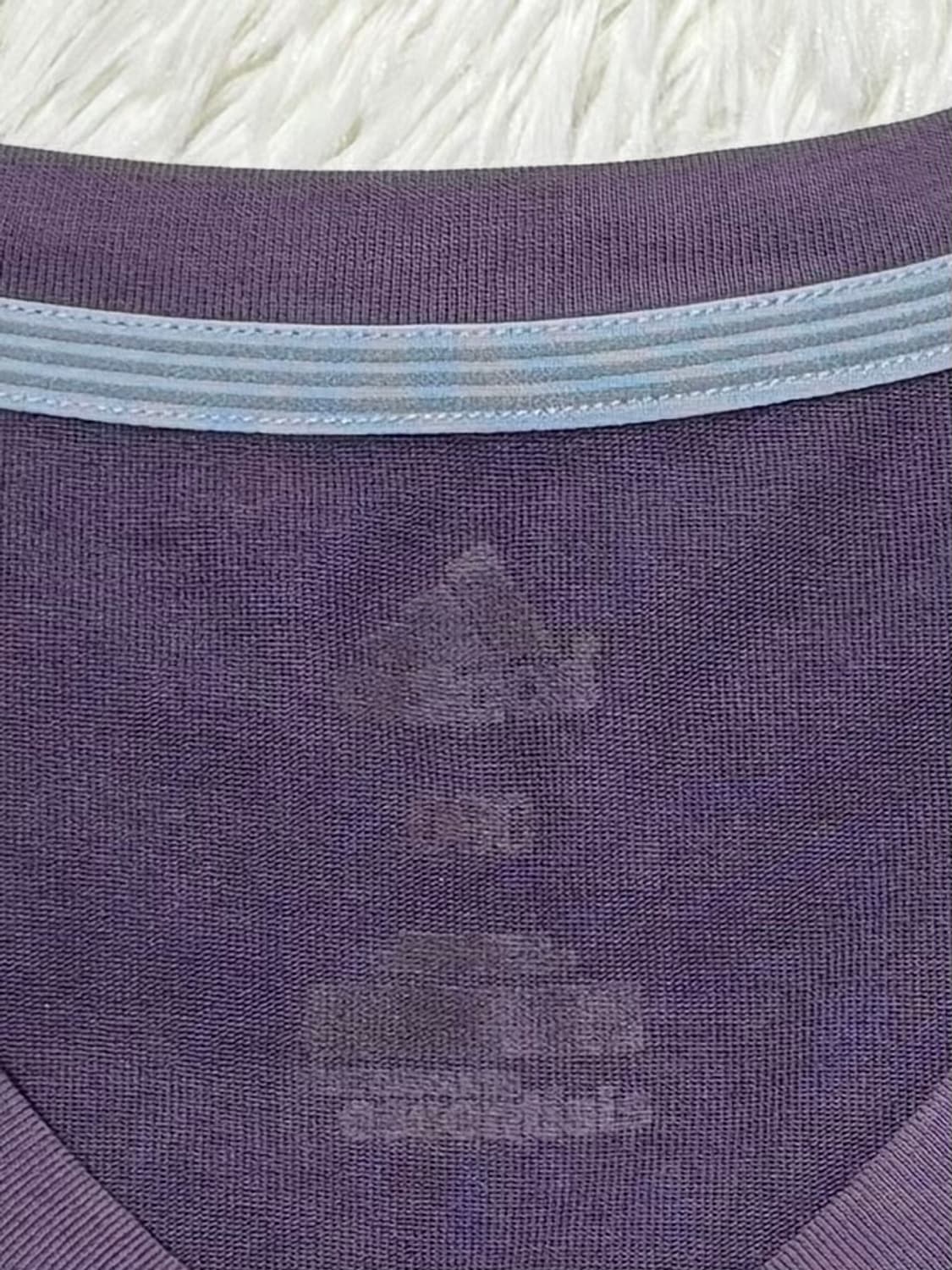 아디다스 스몰로고 퍼플 삼선 반팔 상품이미지6