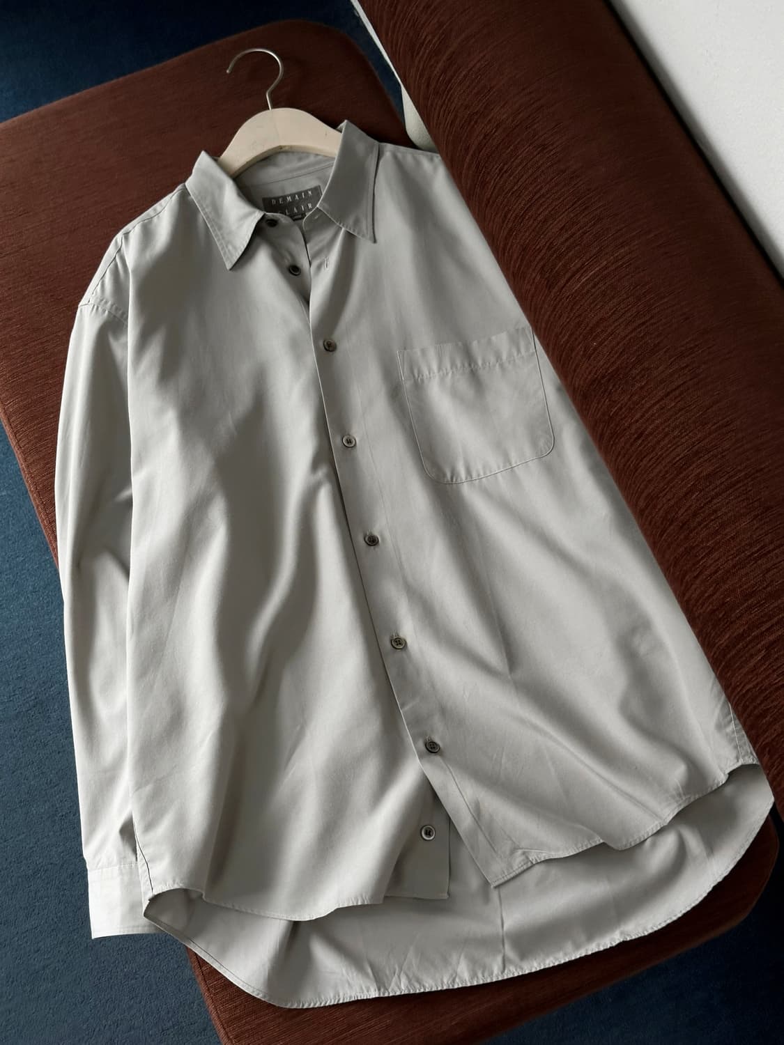 High gauge rayon poly L/S shirt 상품이미지5
