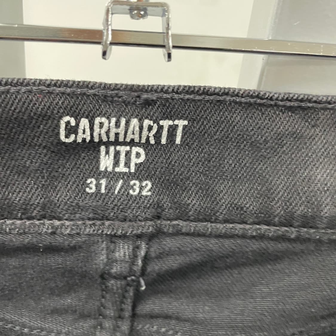 칼하트 WIP 블랙 데님 팬츠 31/32 상품이미지6