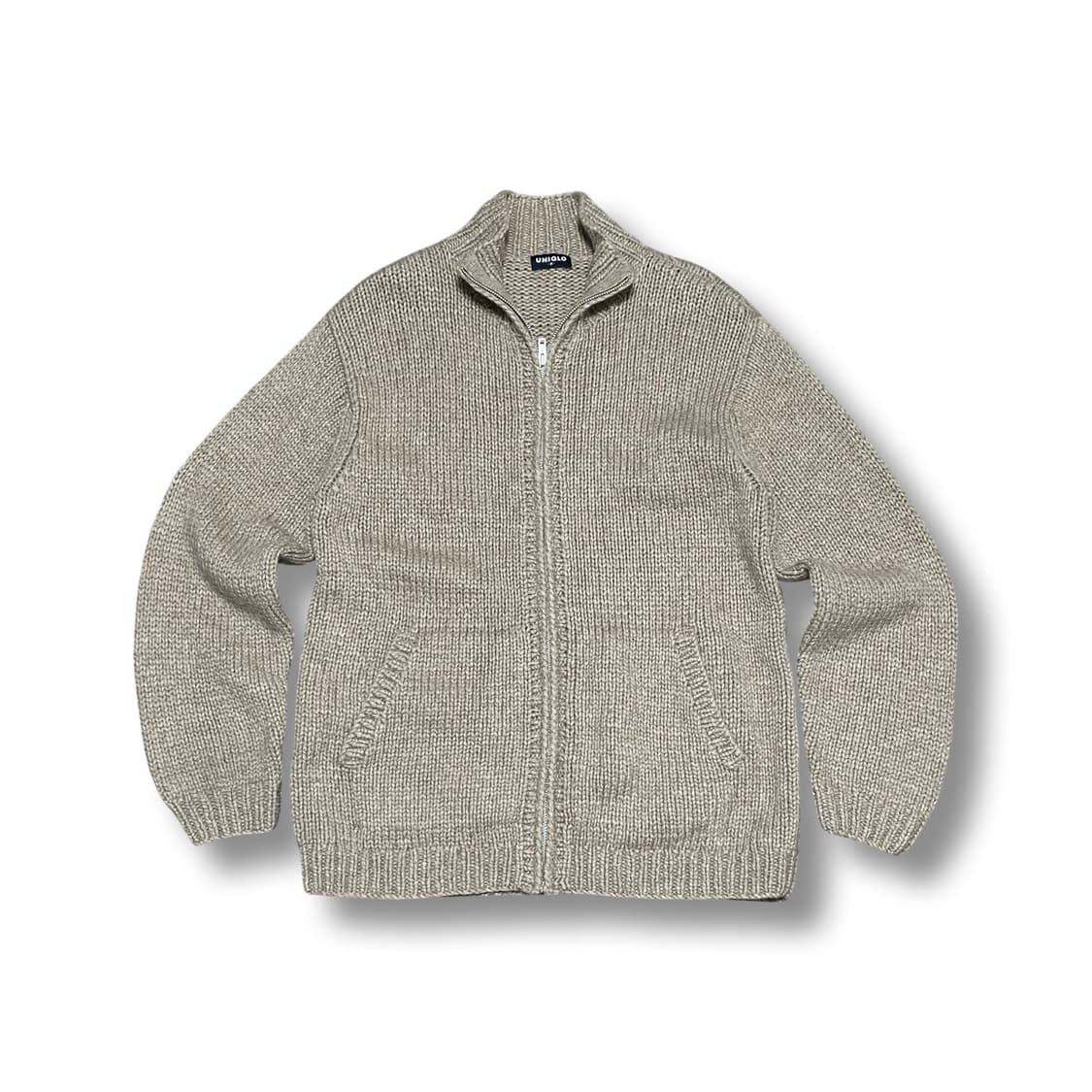 [M] JP 유니클로 해비울 니트집업 상품이미지1