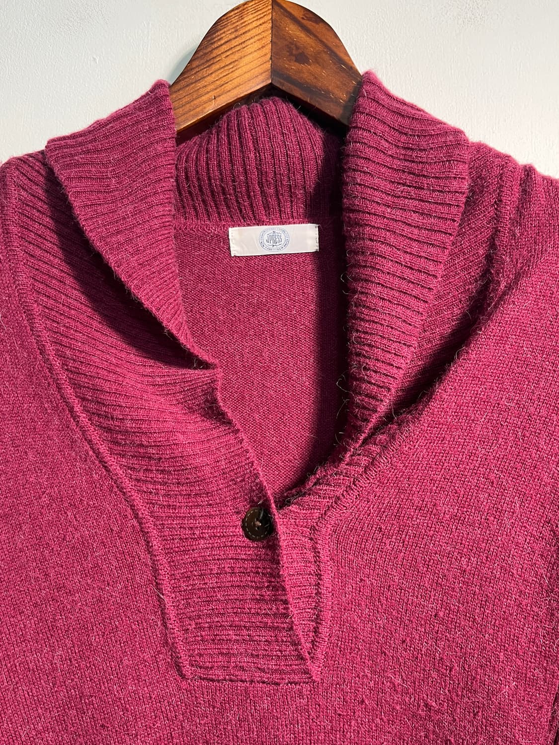 J.press 제이프레스 울 알파카 혼방 숄칼라 니트 상품이미지3