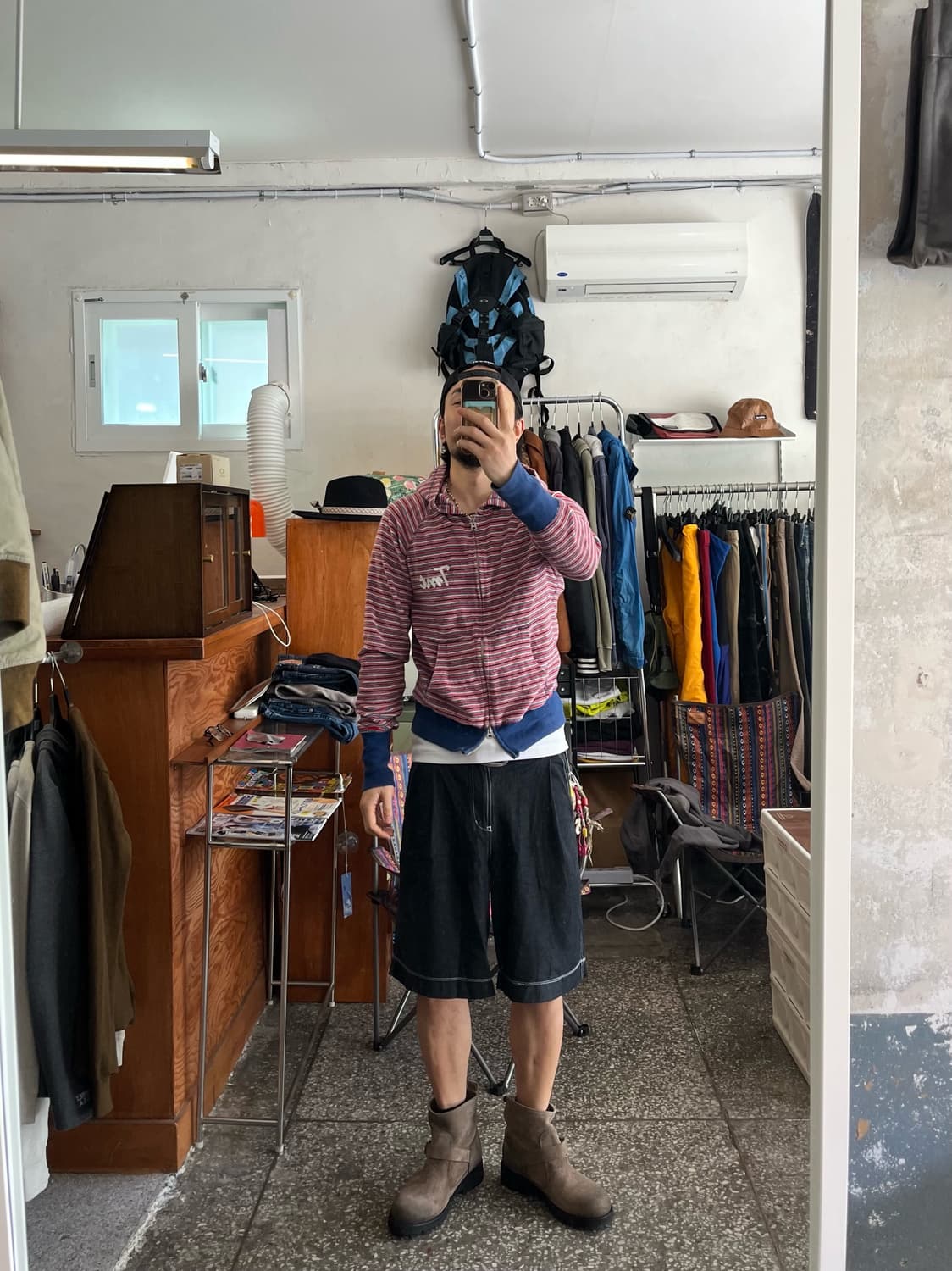 TMT 보더 2way 후드스웻집업 상품이미지2