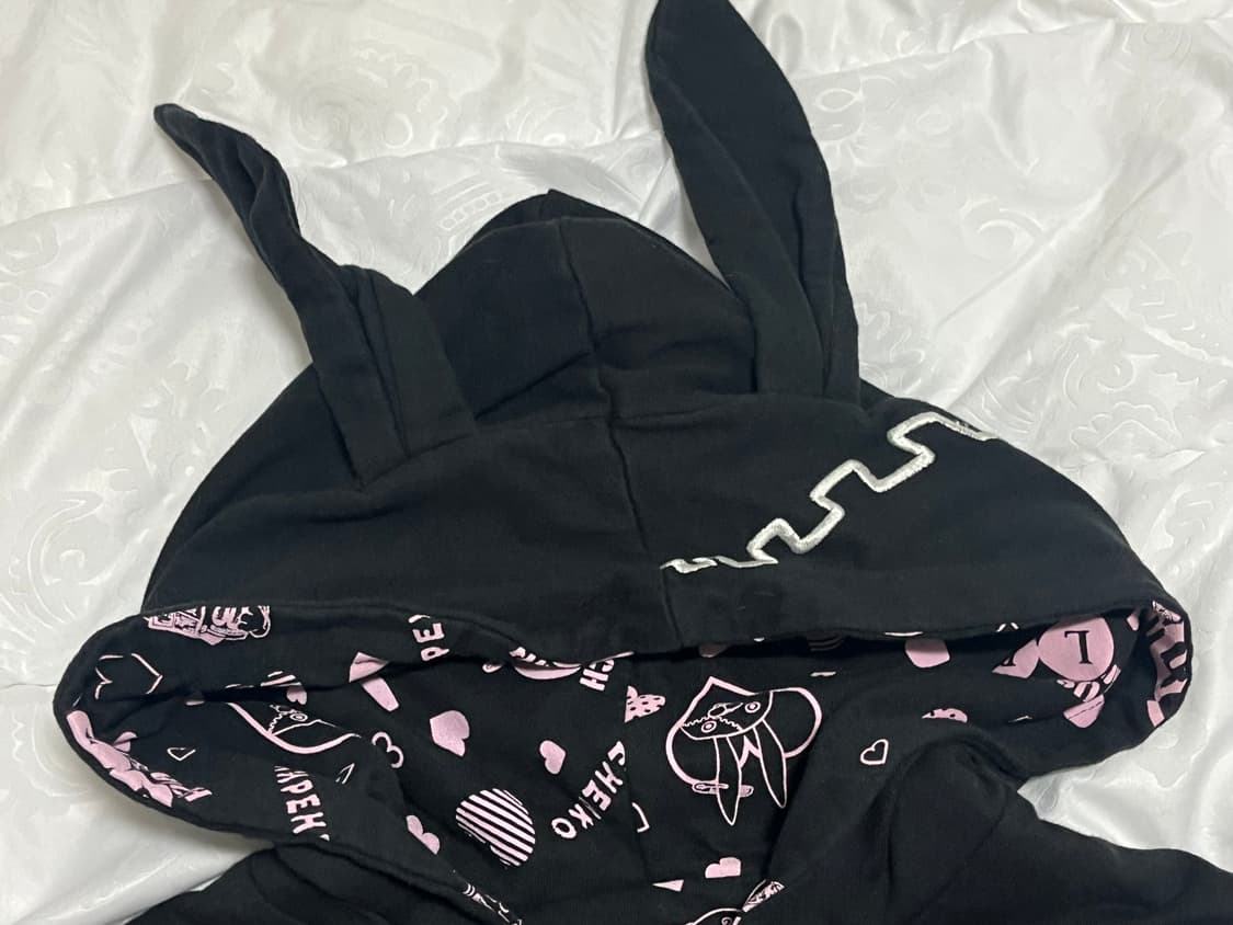 리즈리사돌 우사미미 리버시블 반팔 후드집업 펑크갸루스트릿락시크오네히메일브 상품이미지4