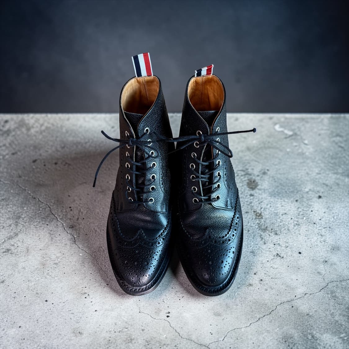 260~265/ 톰브라운 페블 그레인 레더 윙팁 부츠 상품이미지3