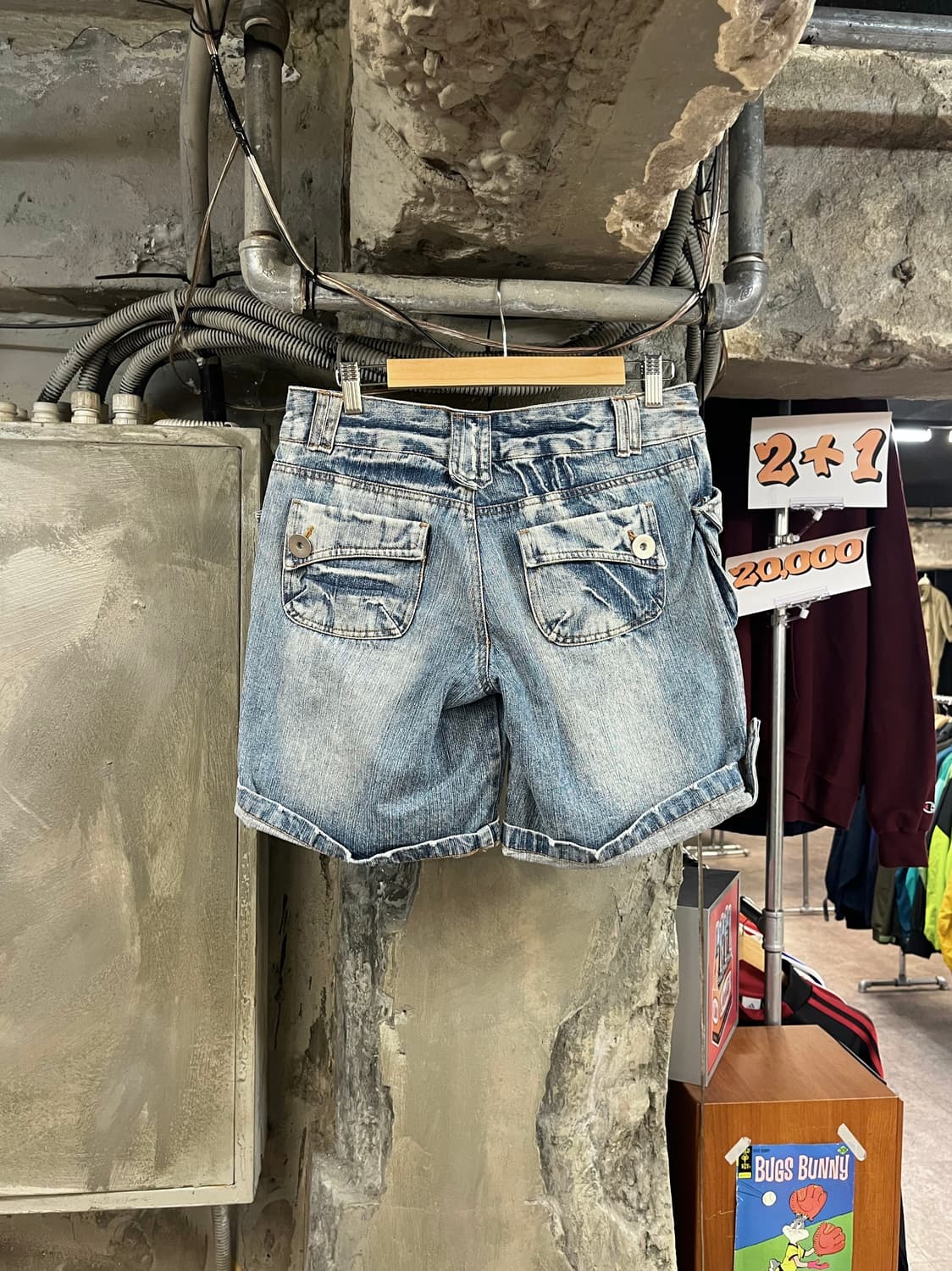 빈티지 데님 하프 팬츠 L #csz3570 상품이미지2