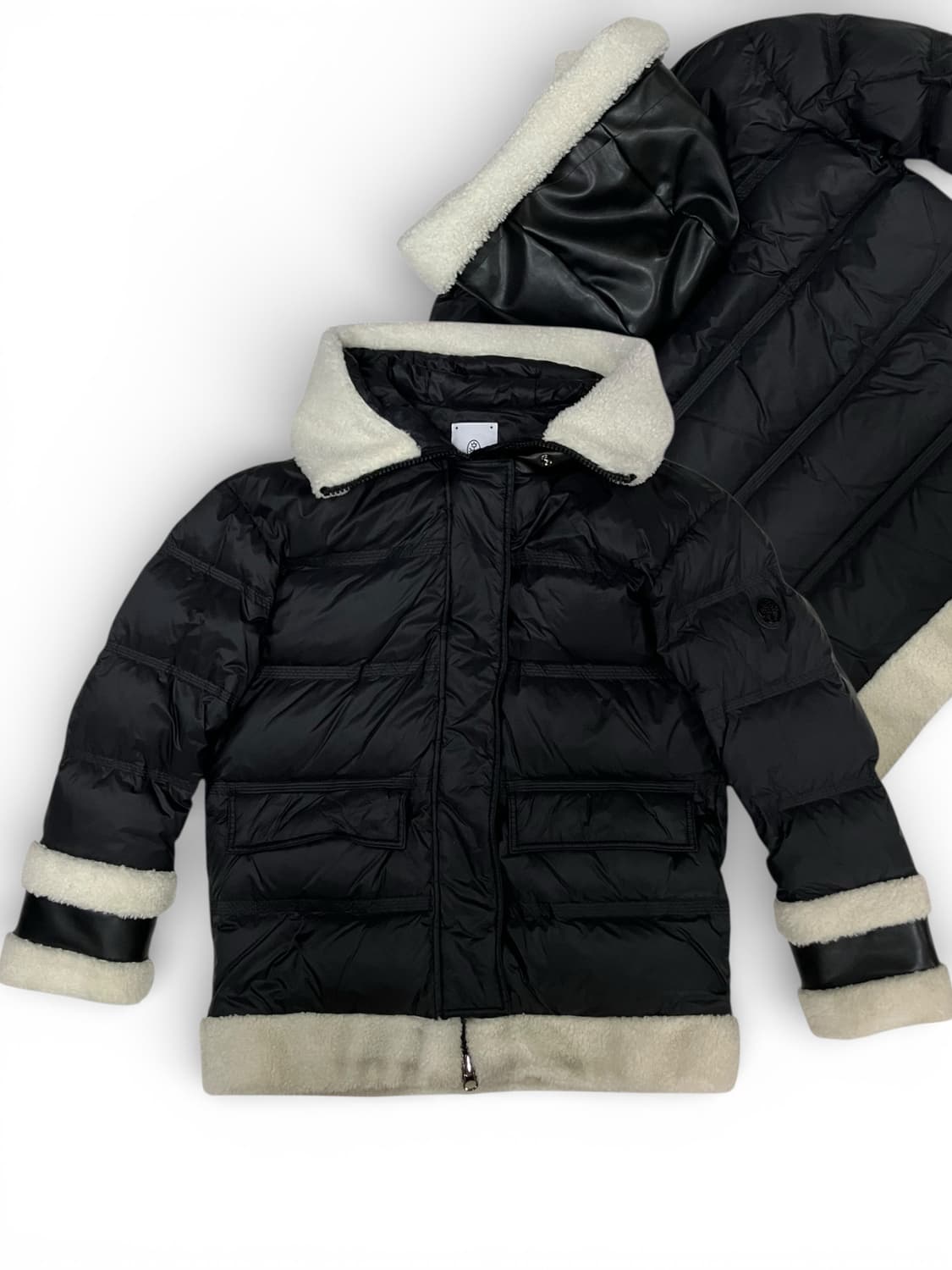 Castrelbajac 까스텔바작 레더 퍼 후드 패딩 M 상품이미지1