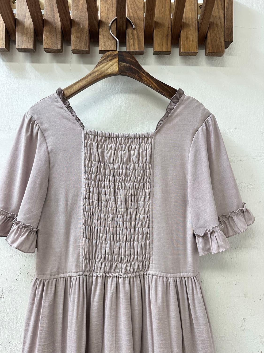 택있는새상품 axes femme 엑시즈팜 레이스 스모크 원피스 상품이미지6