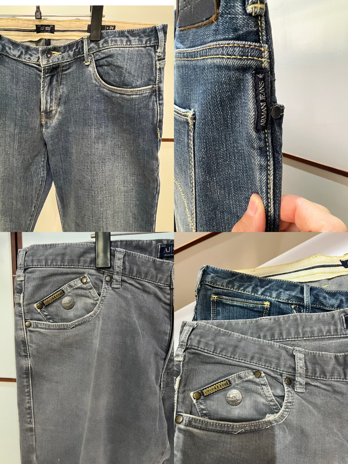 Armani jeans(아르마니 진) 슬림핏 청바지 2개 상품이미지6