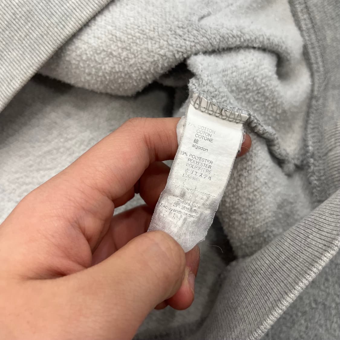 L GAP 갭 기모 후드티 그레이 상품이미지5