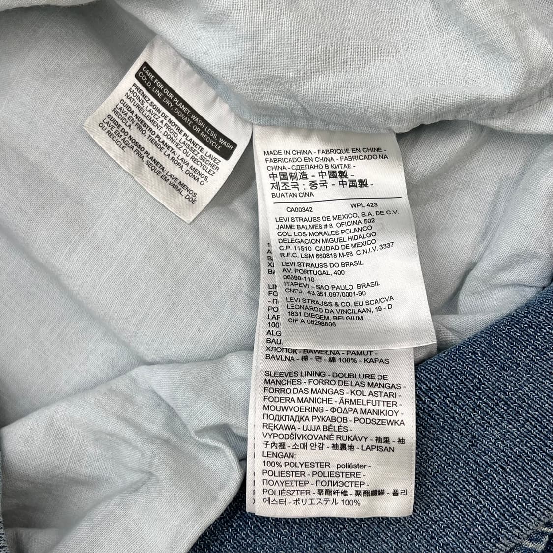 리바이스 데님 블루종  r2569 상품이미지7