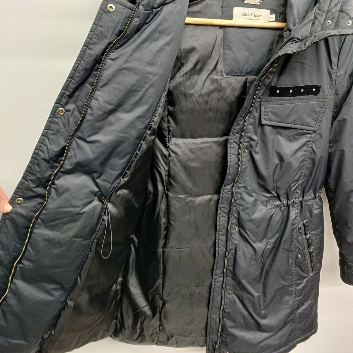 올리비아하슬러 여성 후드 패딩 점퍼 90 상품이미지3