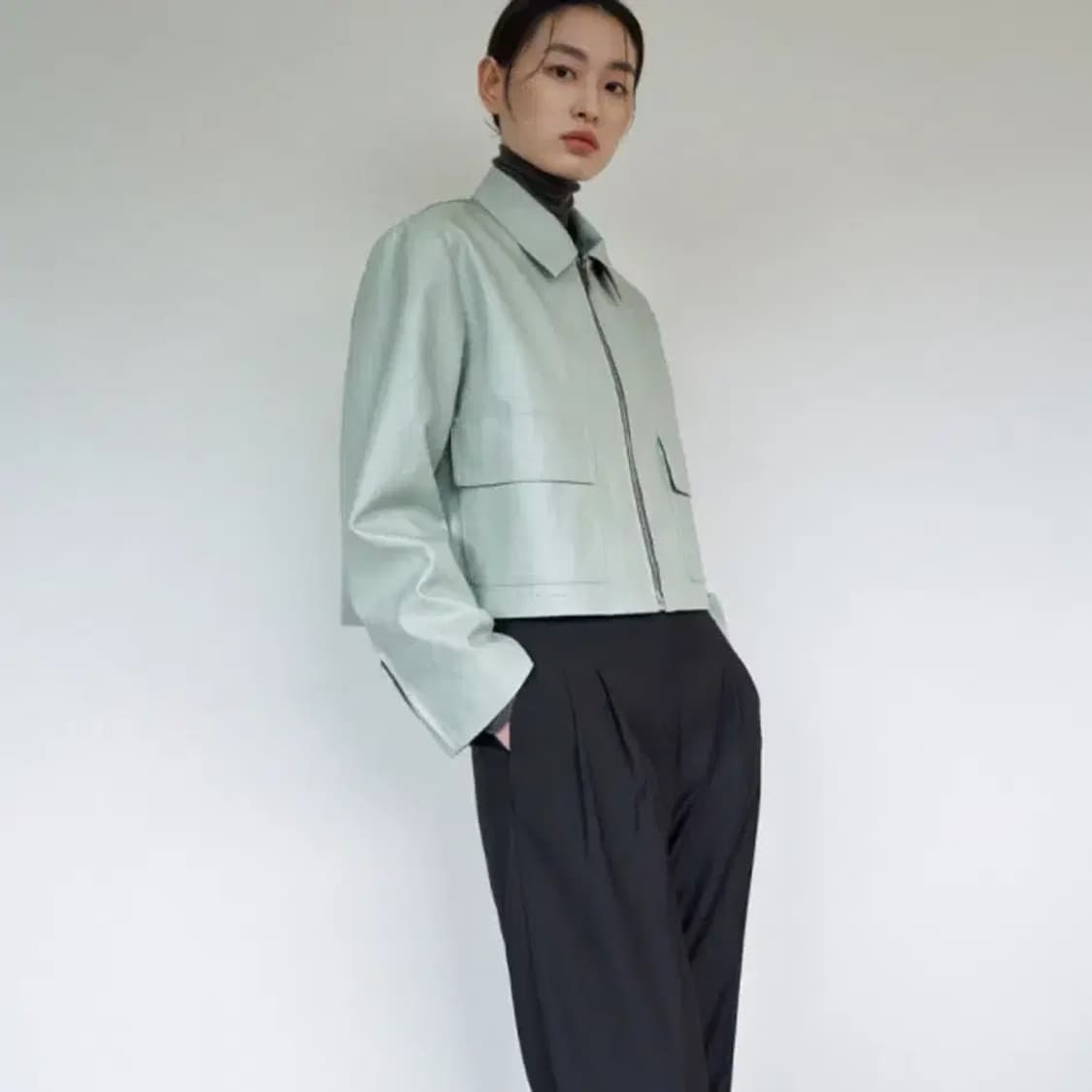 언쿡드 가죽자켓 상품이미지1