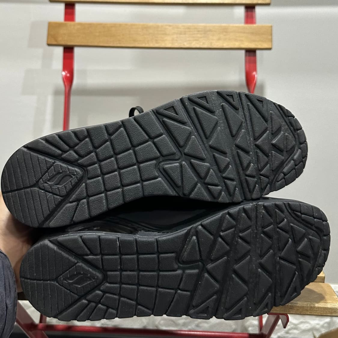 255) 스케쳐스 운동화 남성 남자 신발 에어 우노 블랙 상품이미지6