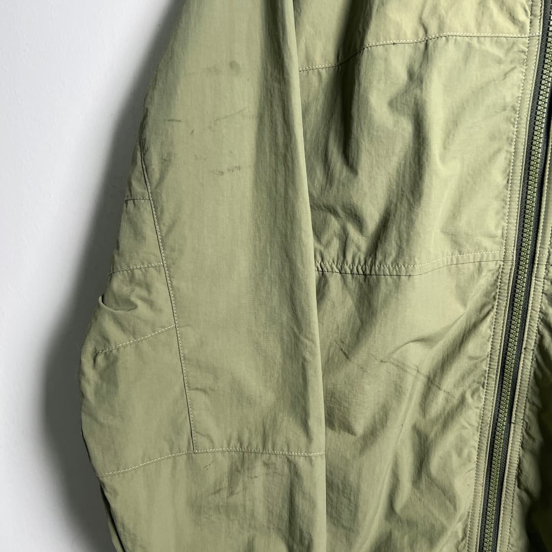 팀버랜드 카키 나일론 봄버 자켓 M 상품이미지7