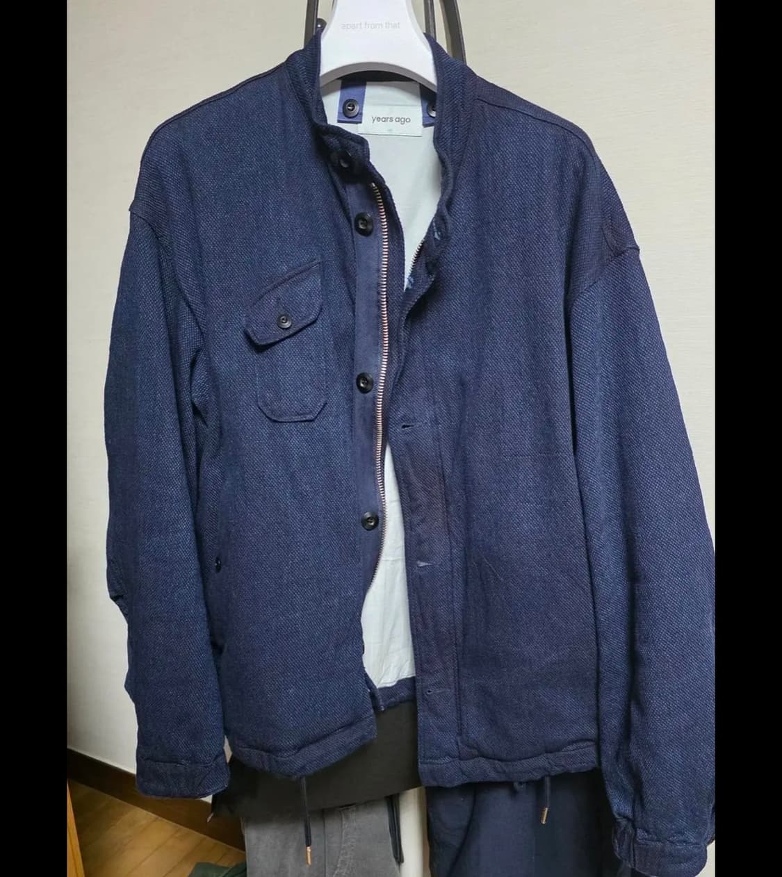 이얼즈어고 사시코 랜드파카 인디고 L 상품이미지3