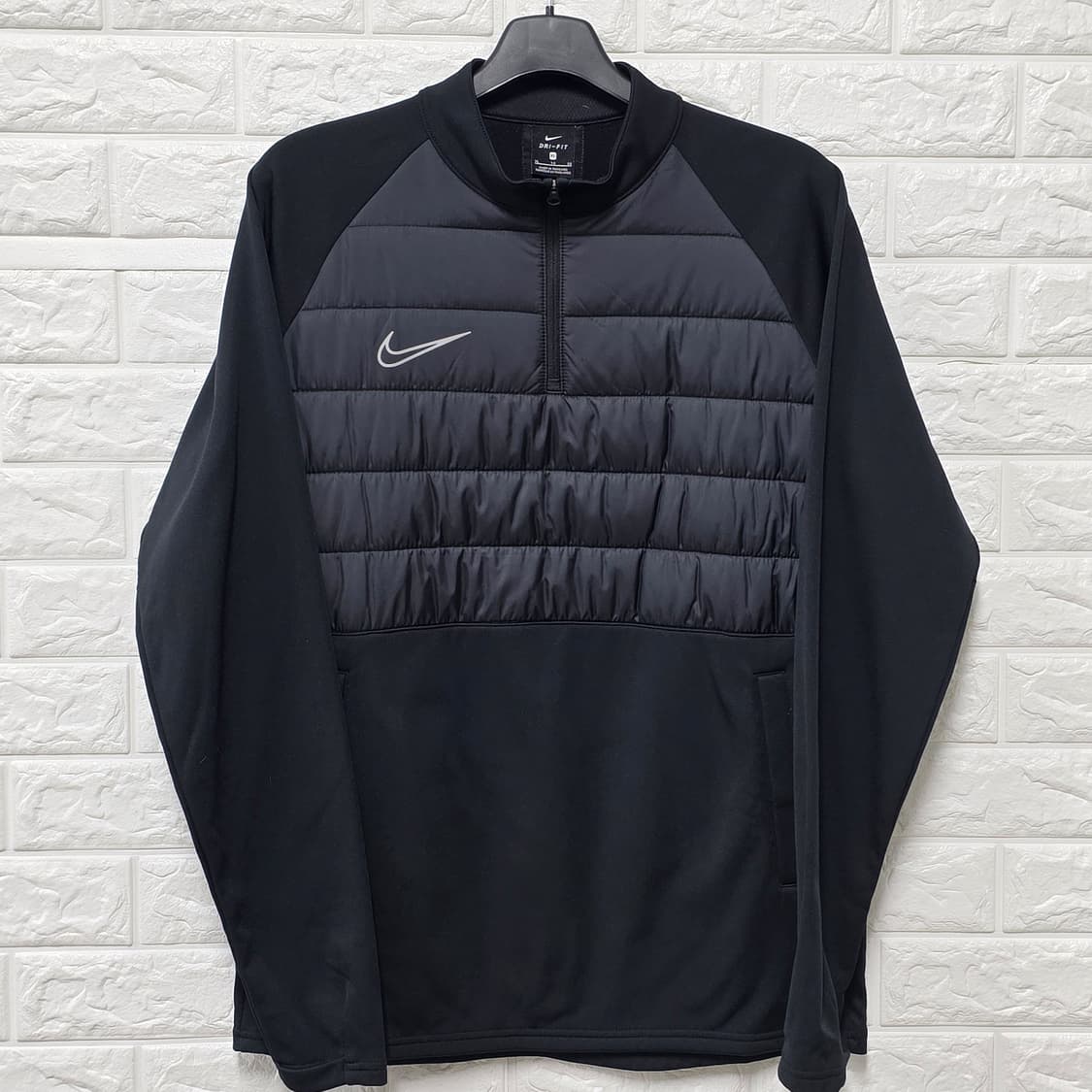 택포) 나이키 드라이핏 퀄팅 드릴탑 XL 블랙 상품이미지1