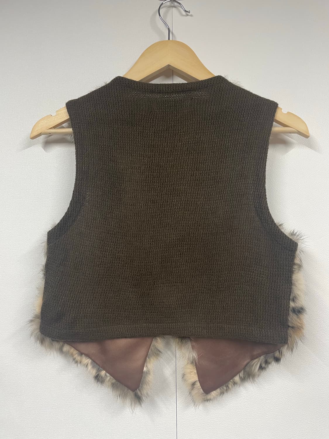 SUBI 레오파드 퍼 베스트 상품이미지4