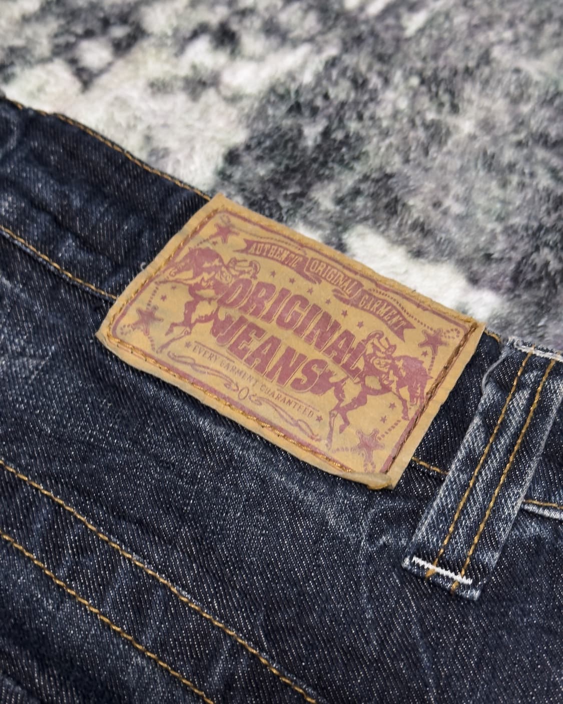 {UNKNOWN} Skull Patch Flare Jeans 상품이미지7