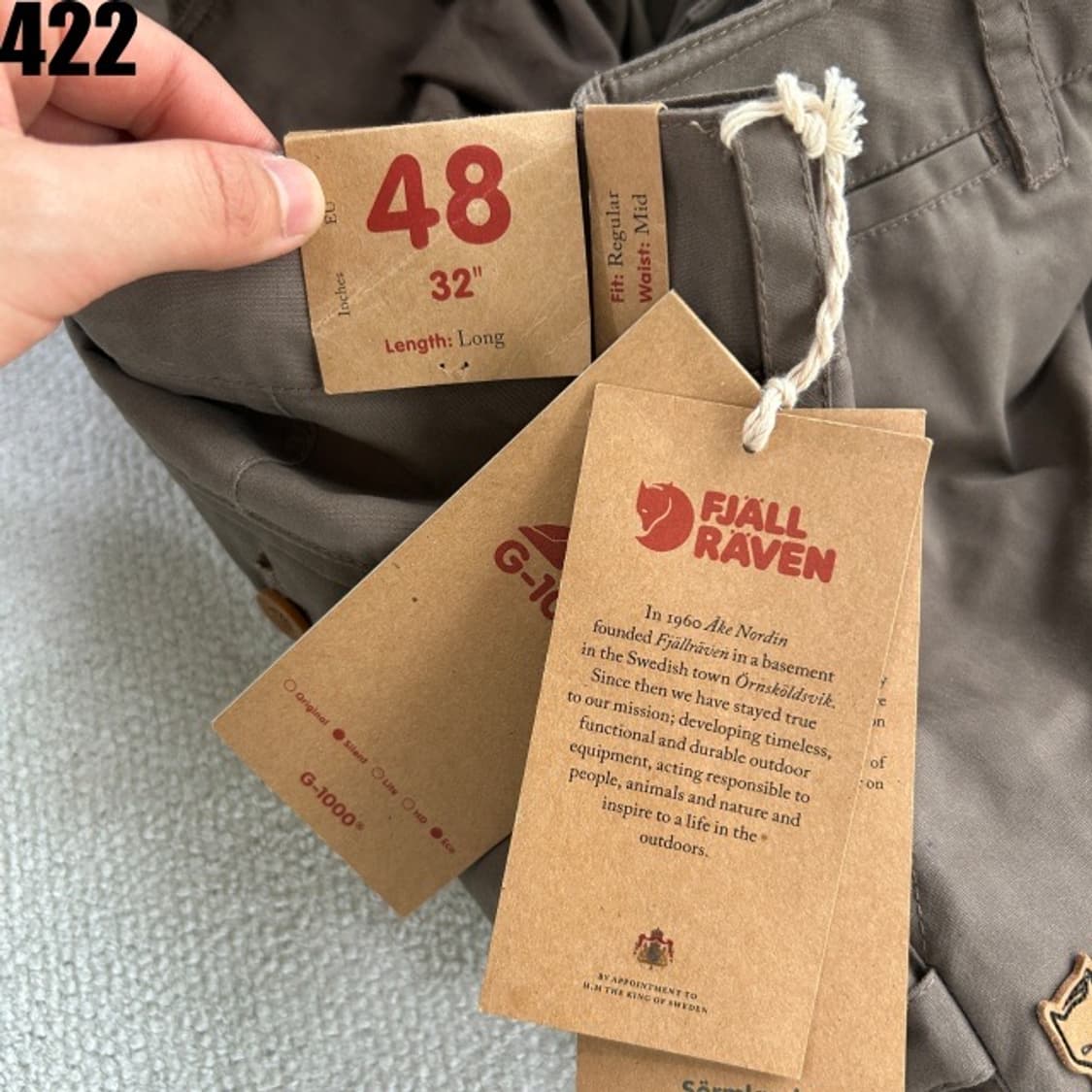 Fjallraven 브라운 면바지  상품이미지5