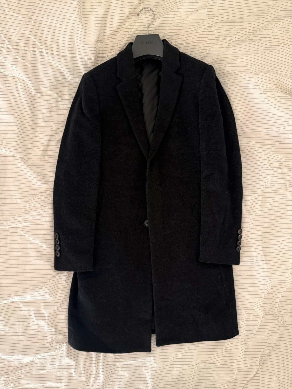 지오지아 캐시미어 혼방 슬림 코트 상품이미지1