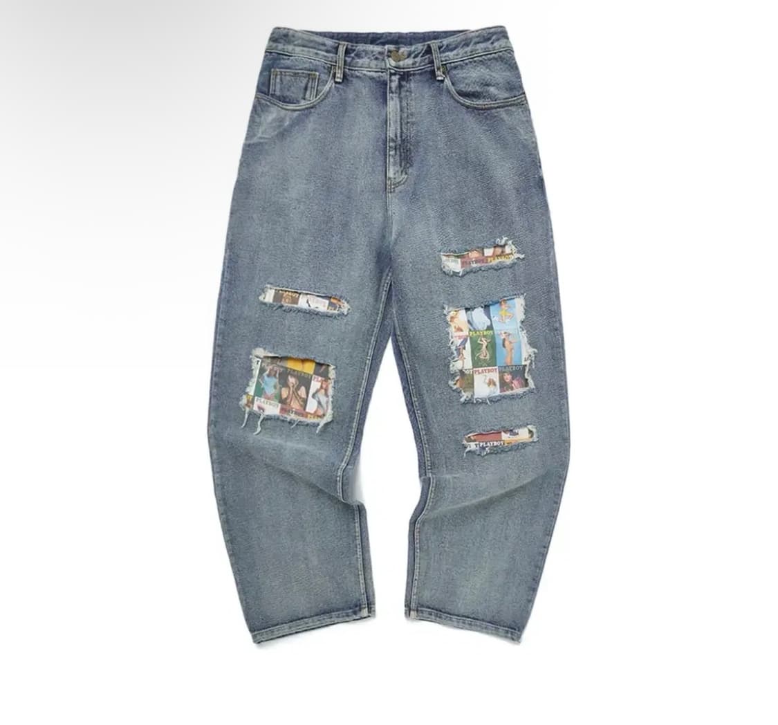 위캔더스 플레이보이 데님팬츠 상품이미지1