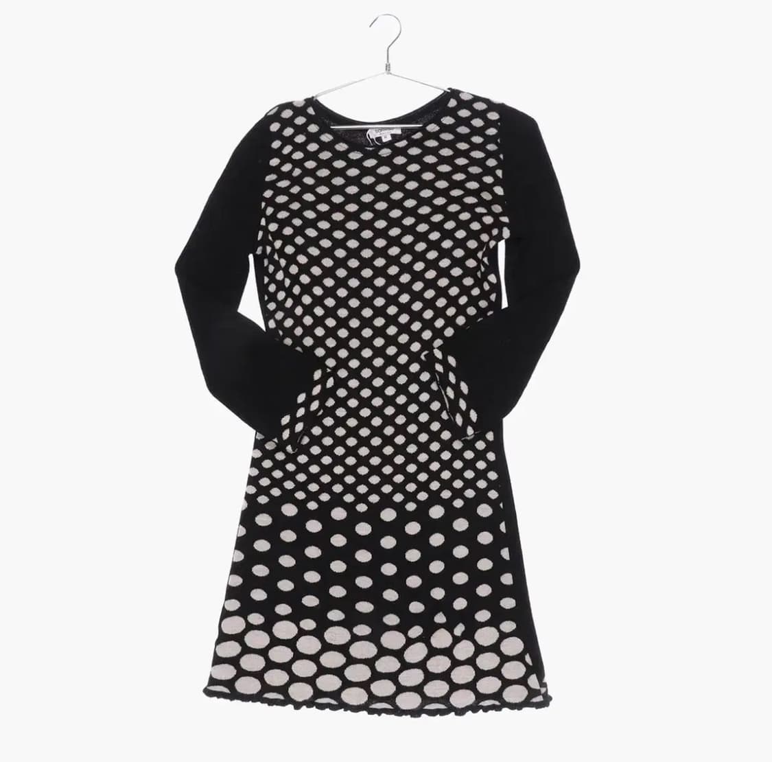 빈티지 sorriso 울 도트 패턴 니트 원피스 MADE IN ITALY 상품이미지1