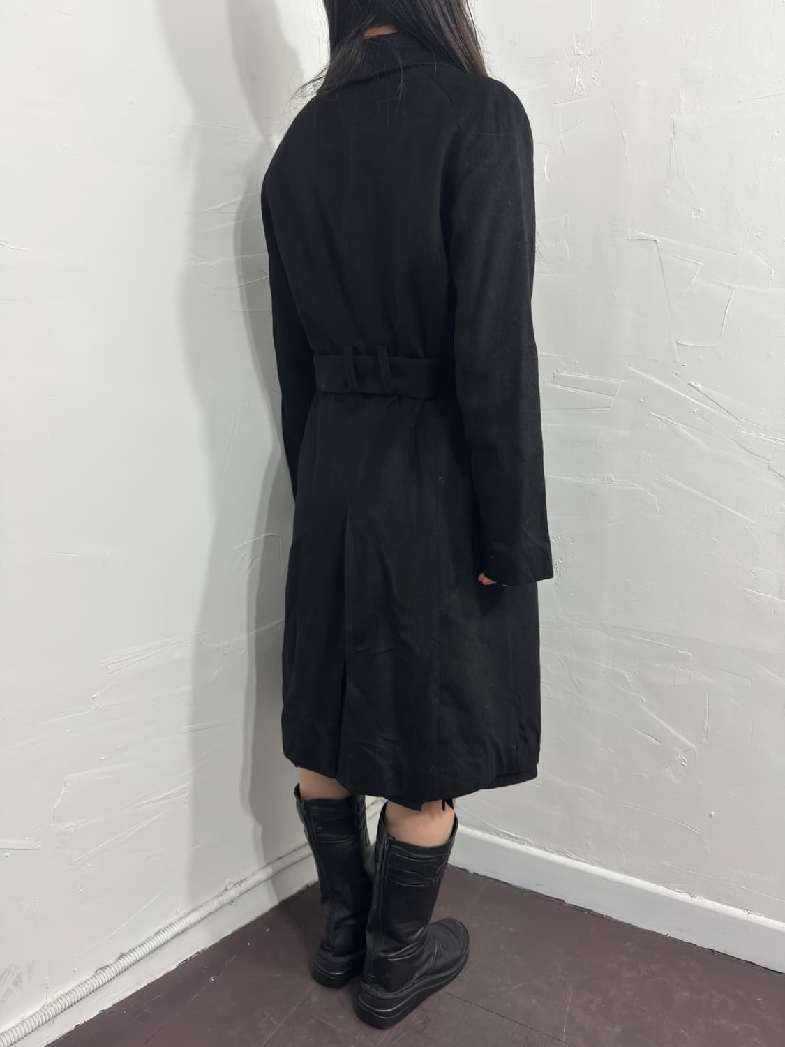 chrome belt cashmere long coat 상품이미지7