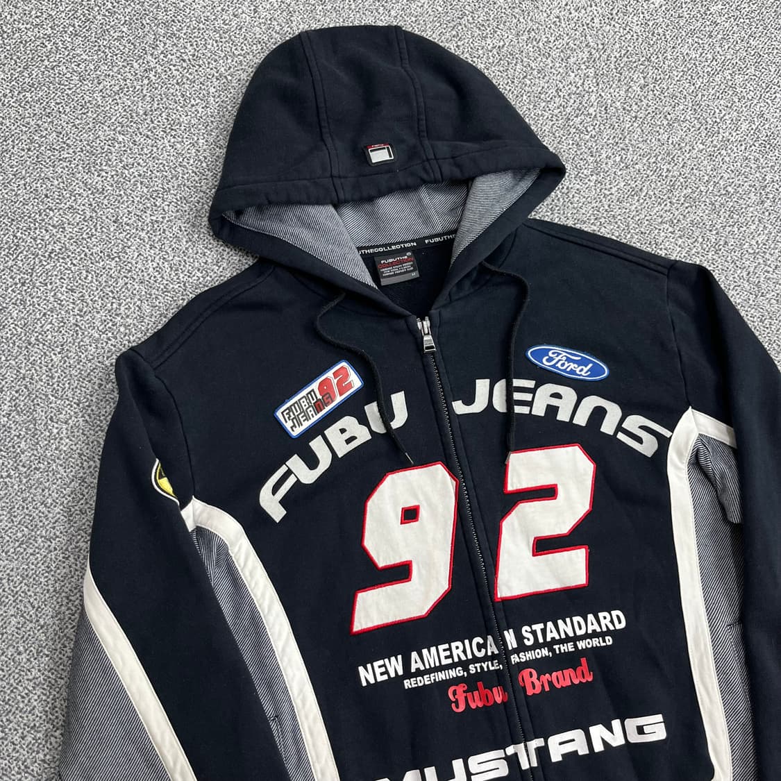 <빈티지 레이싱 후드 집업> No.1272 상품이미지4