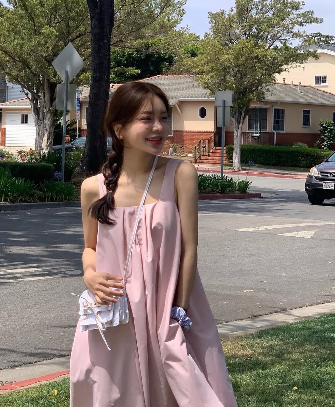 마르니 코튼 스트라이프 트렁크백 cotton strpied 상품이미지2