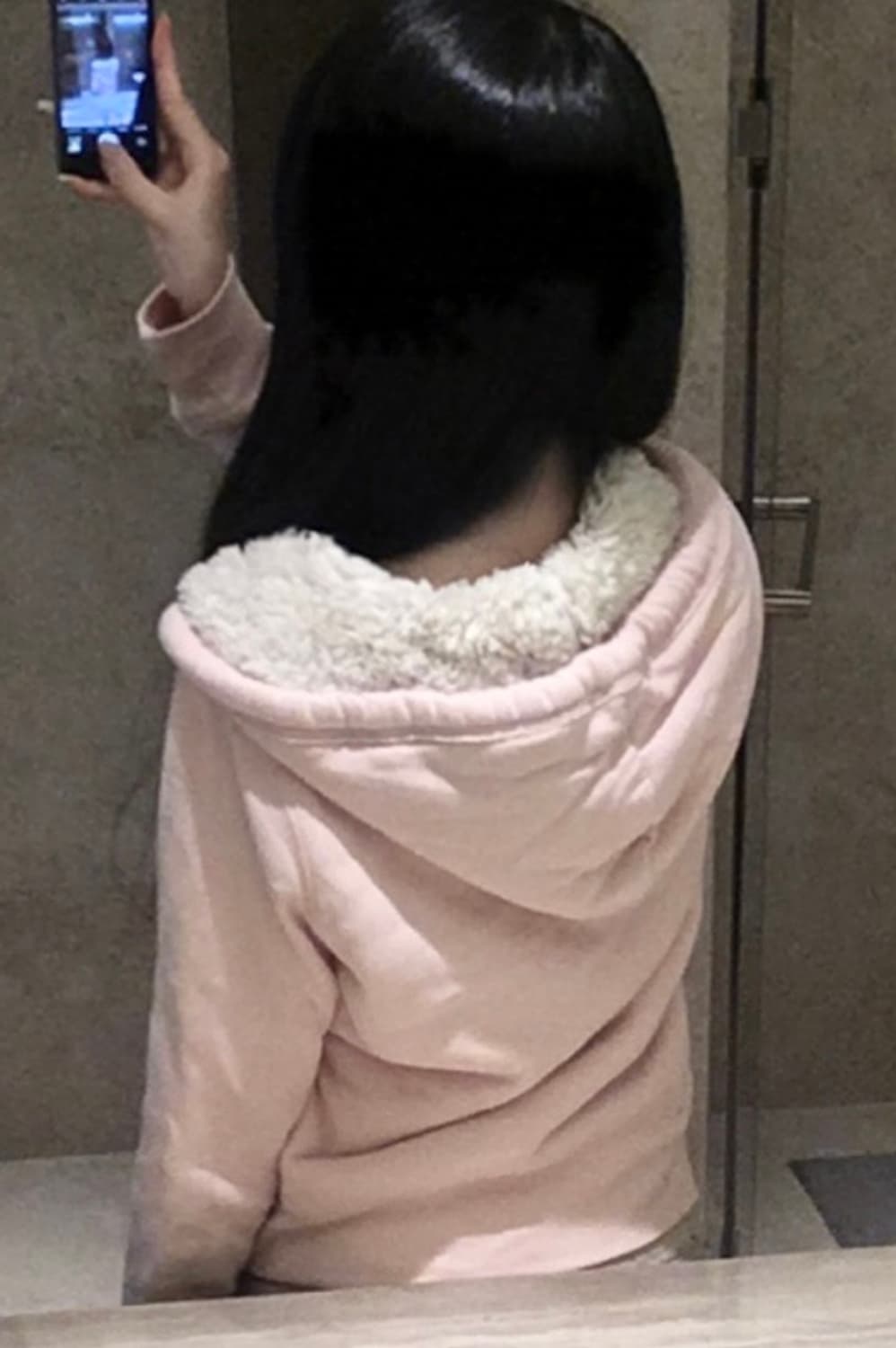 아베크롬비 연핑크 퍼 후드집업 기모 핀터레스트 히메갸루 러힙 상품이미지5