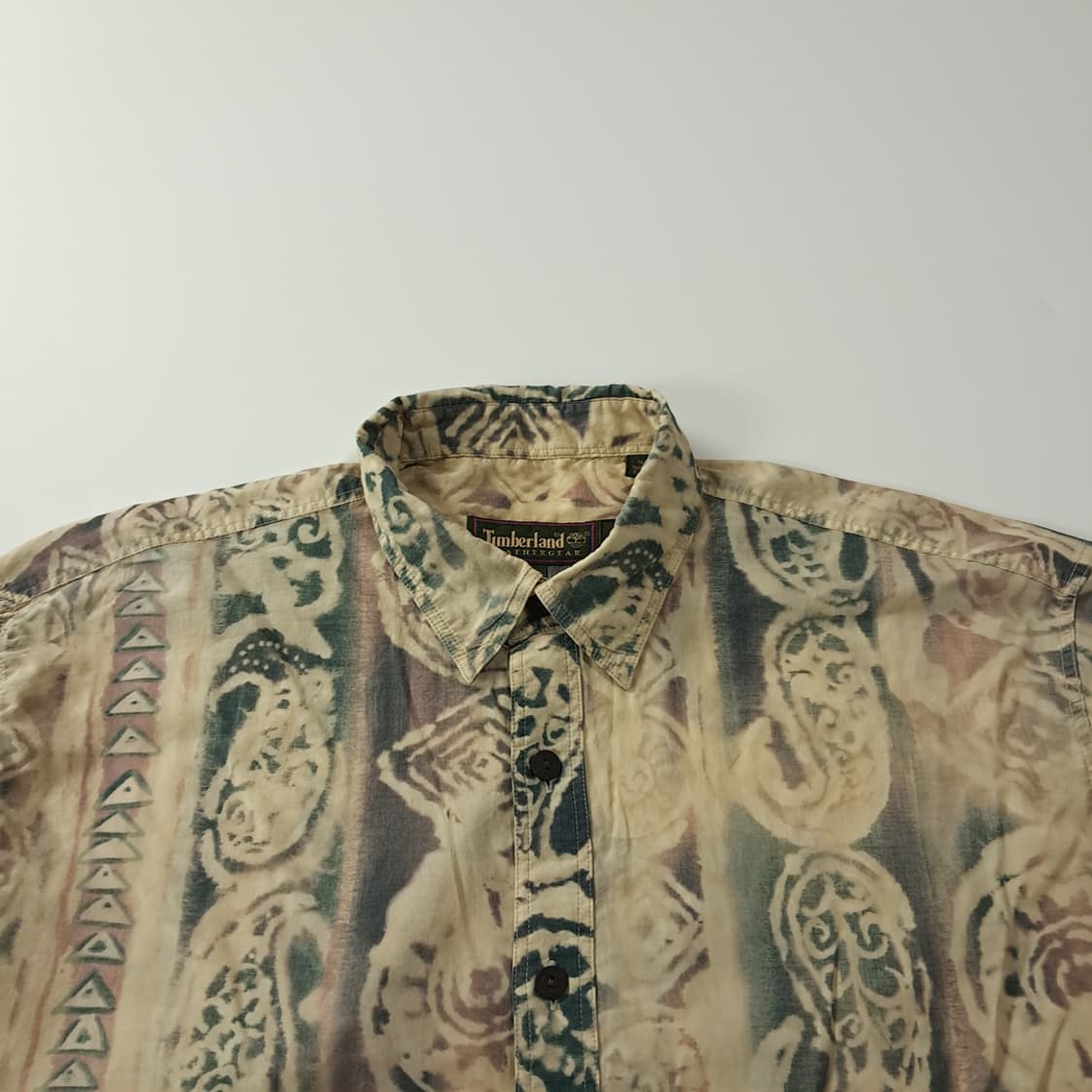 CK383 L 팀버랜드 90s 에스닉 페이즐리 반팔 셔츠 남방 상품이미지2