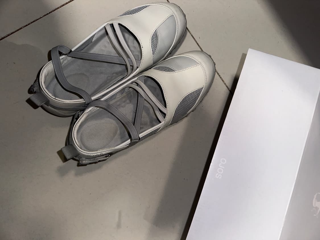 오호스 스트랩 토슈즈 Strap Embossed Toe Shoes 250 상품이미지2