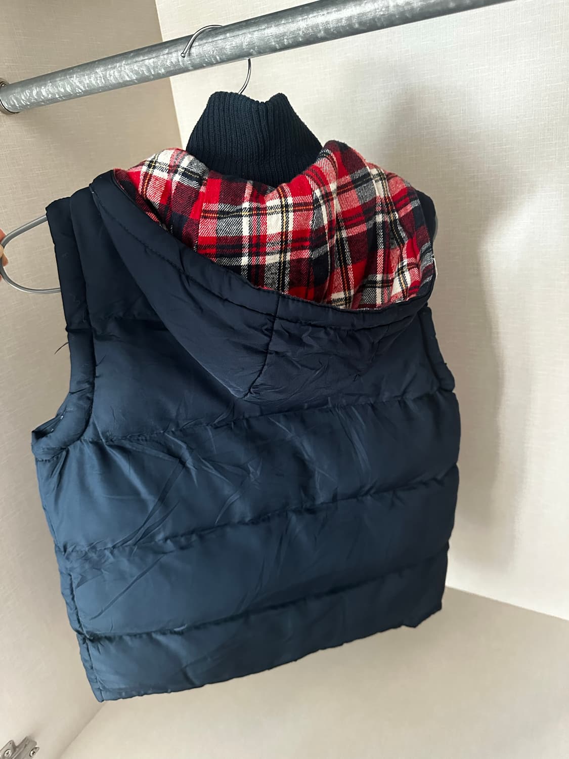 빈티지 레이어드 패딩조끼 상품이미지2