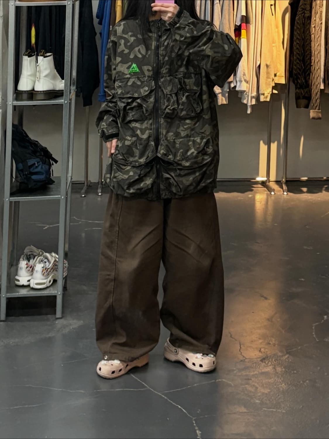 예스아이씨 올리브 카모 투웨이 파카 A2932 상품이미지1