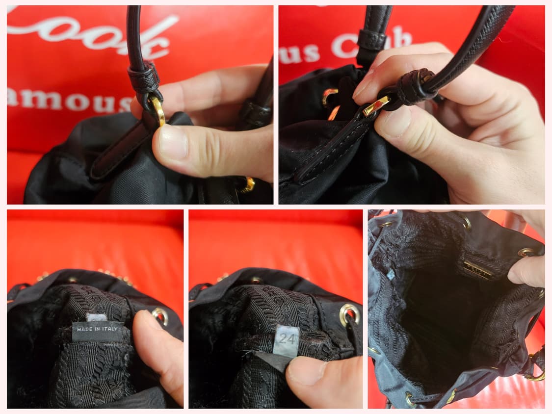 프라다(PRADA) 복조리 버킷백 커스텀 크로스 스트렙 상품이미지10