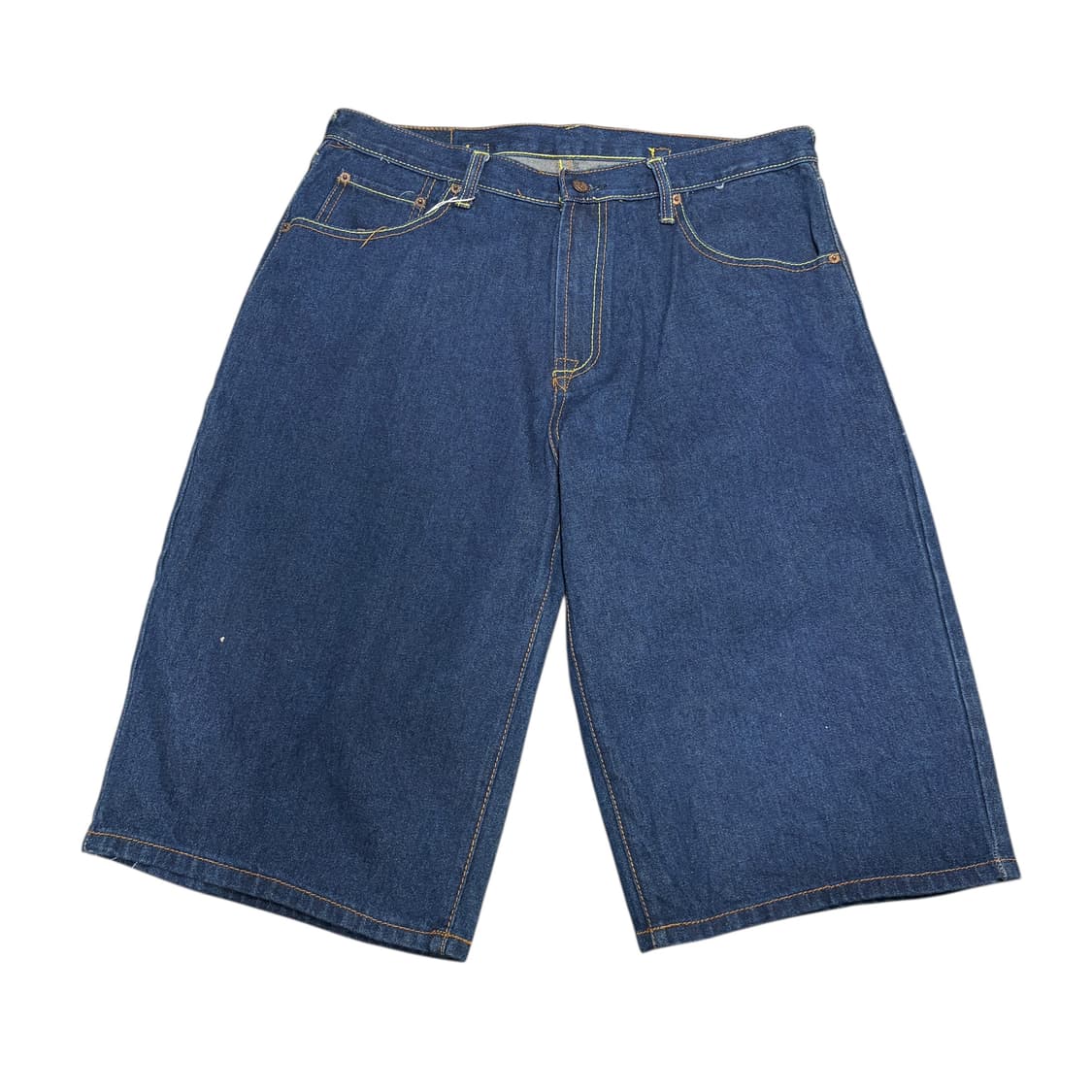 에비수(Evisu) 재팬 야마네 페이스 자수 데님 반바지 버뮤다 팬츠 상품이미지2