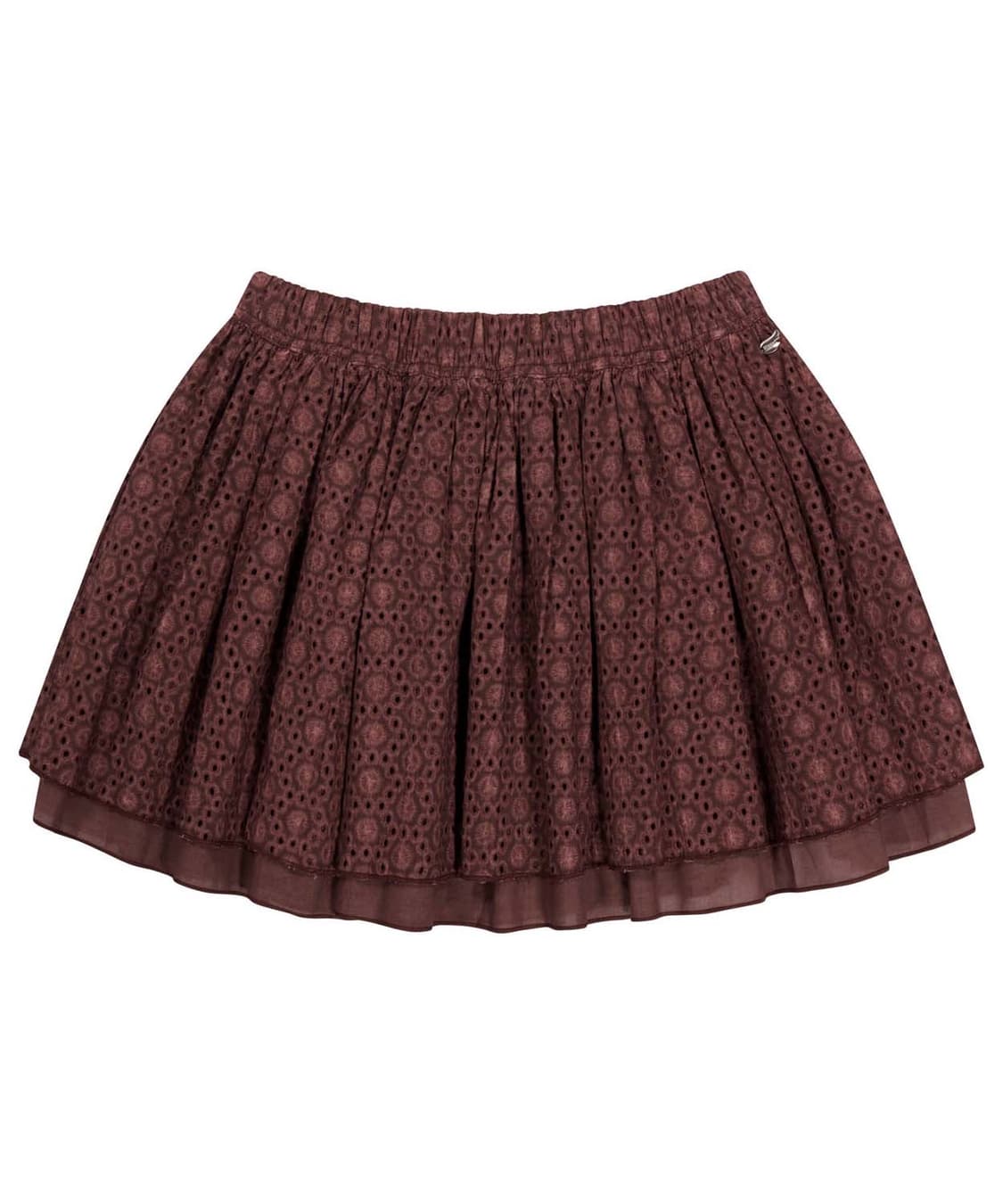 Coyseio_FLOWER PUNCHING SKIRT BURGUNDY 상품이미지1