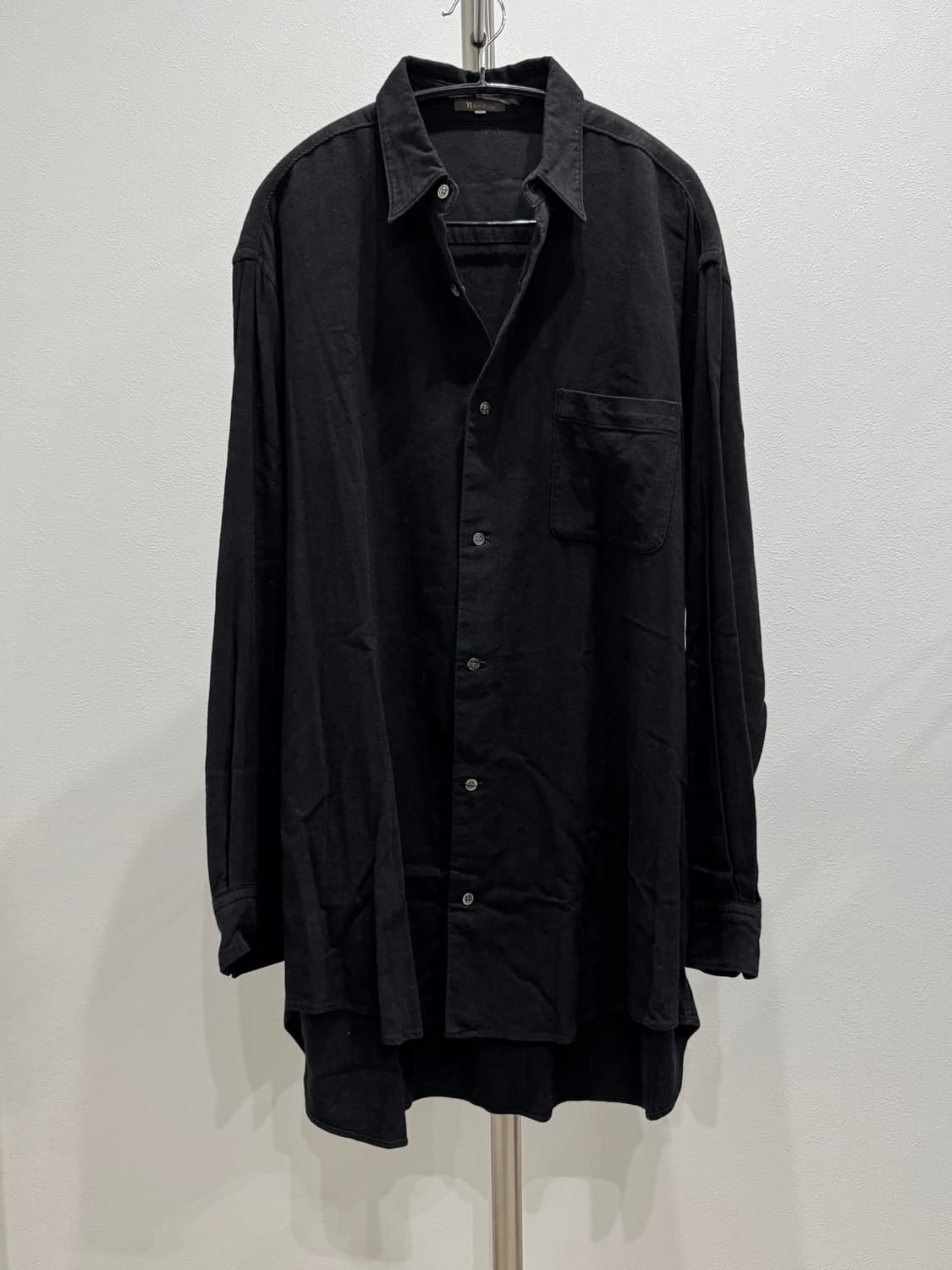 요지야마모토 00s 레이온코튼 롱셔츠 상품이미지1