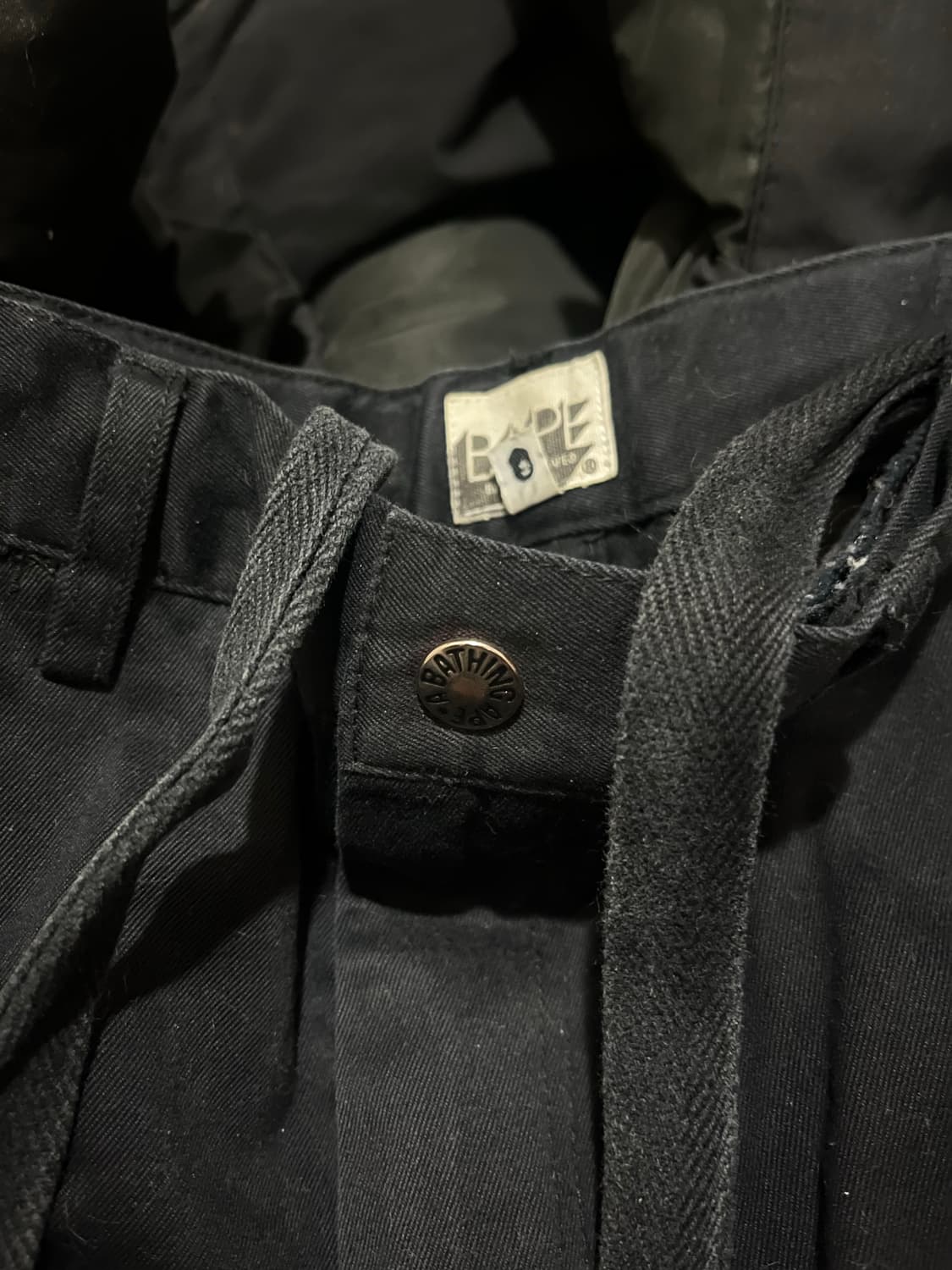 Bape 로고 코튼팬츠 L 상품이미지2